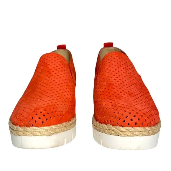 FRANCO SARTO Serla 2 Perforated Suede Platform Espadrille Loafers - Picture 4 of 10